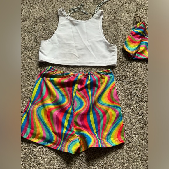 111 The Label Wavy Rainbow Festival Set - Picture 2 of 4